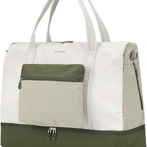 Women's Weekender bag Travel Duffel Bag with Shoe Compartment 21-inch